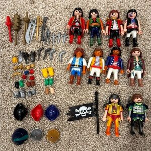 Playmobil 10 Pirates and Warriors with accessories, Action Figures